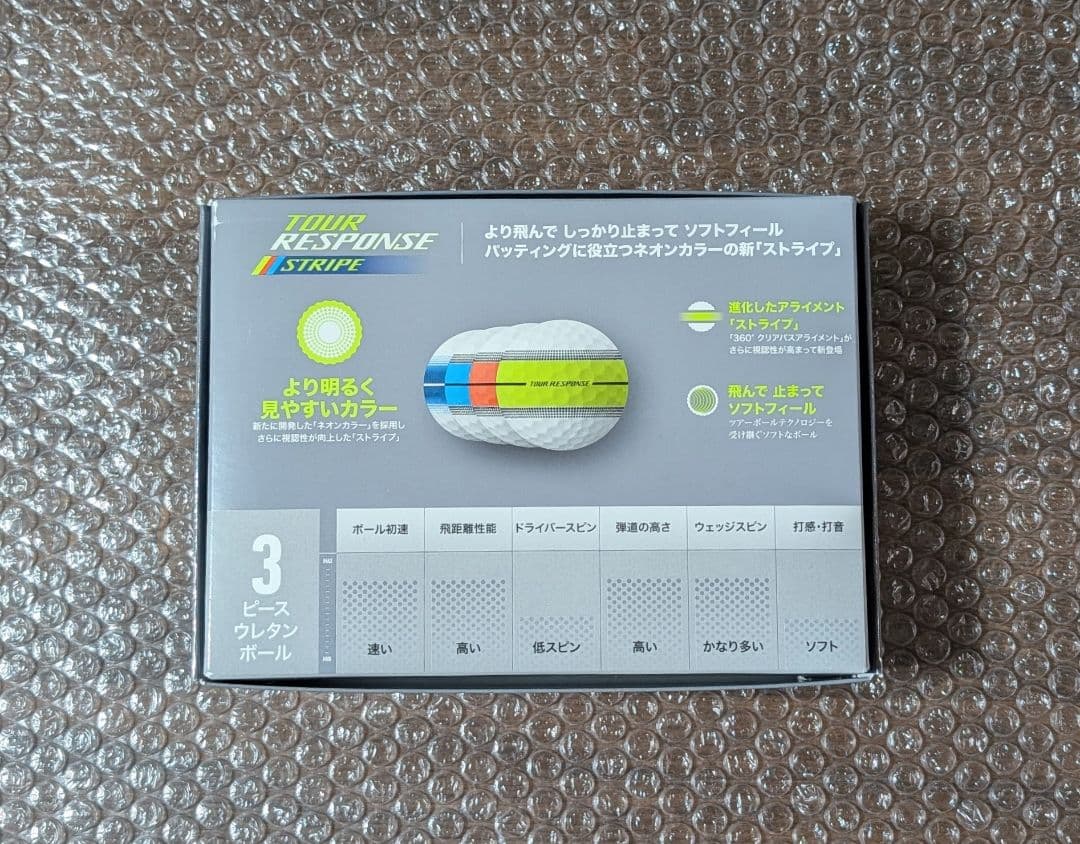 新品　テーラーメイド　ストライプ　マルチカラー　2ダース　2025年モデル