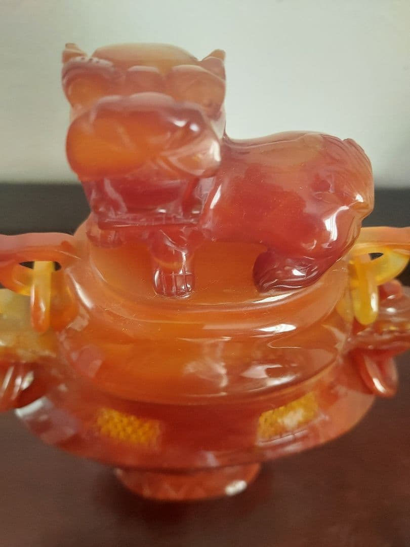 年末セール　瑪瑙　メノウ　赤瑪瑙　共箱　希少　貴重