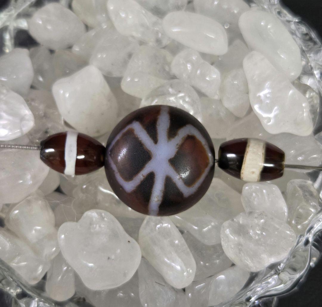 969　天珠　金剛杵天珠　羊眼　板眼　一線　dzibeads！