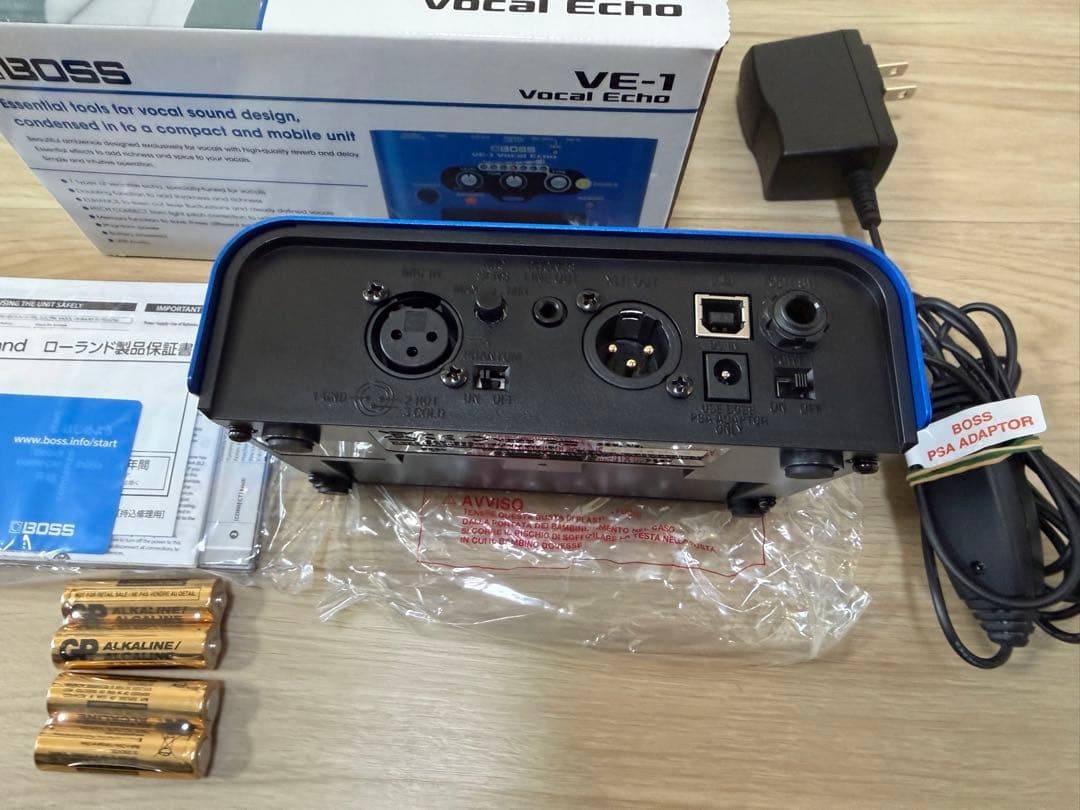 【新品同様・おまけ純正アダプター付き】BOSS VE-1 & PSA-100