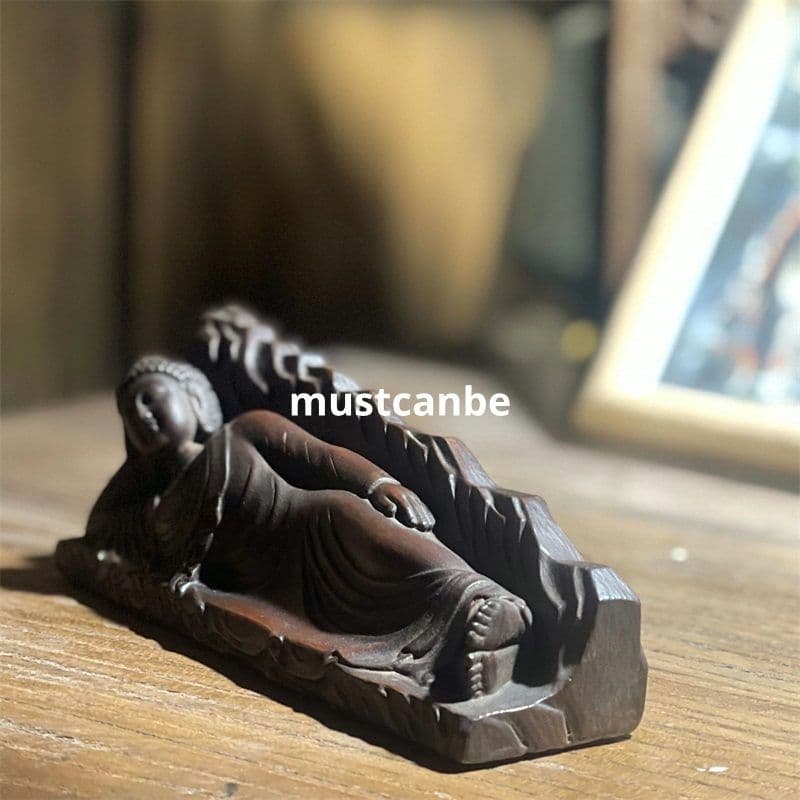 石像 仏像 釈迦牟尼仏寝像 玄関 茶室 書斎 禅意装飾品 工芸品 置物