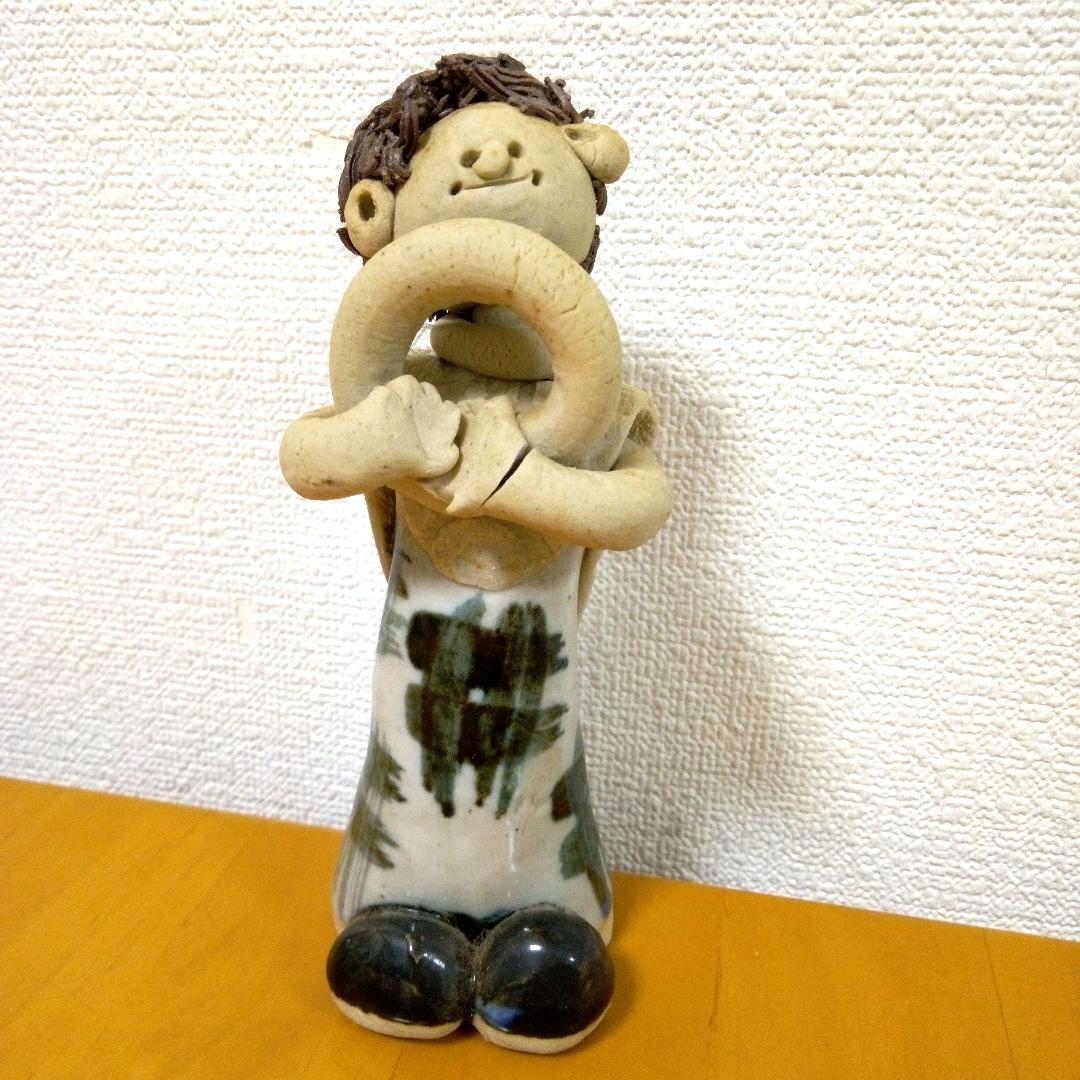 砥部焼き　青芳人形　森元青芳　5体　磁器　置物　手作り　工芸品