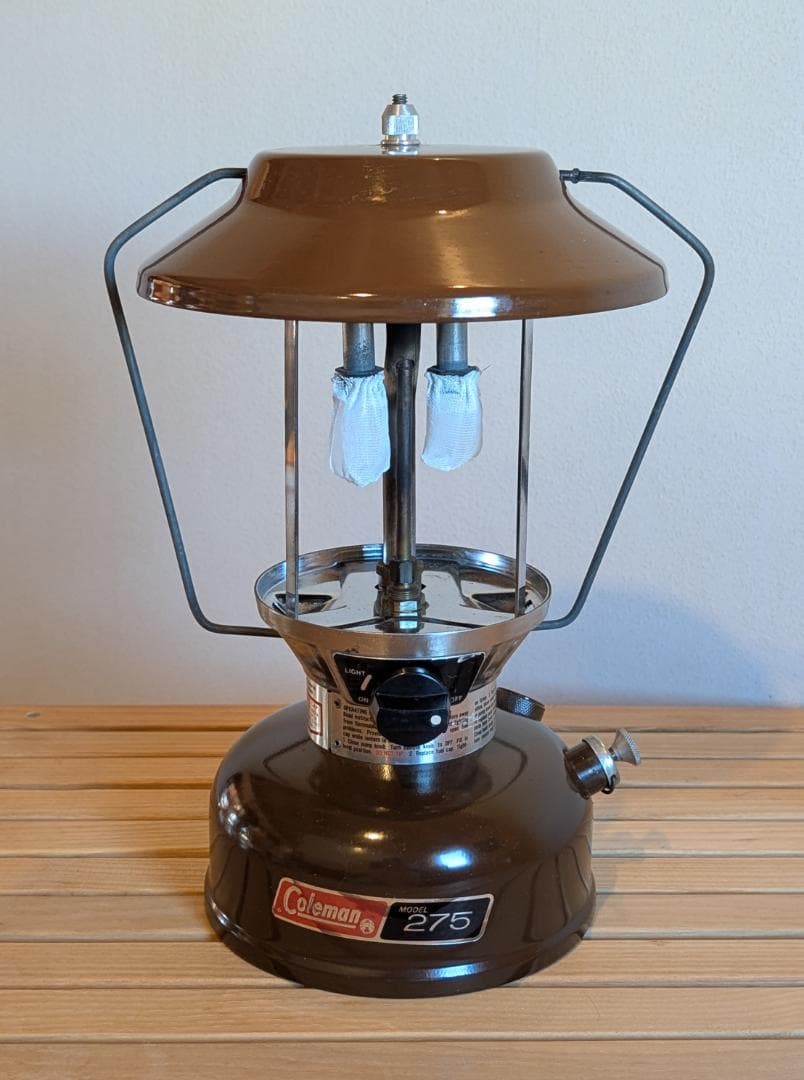 【チャ】　ビンテージ Coleman 275 ランタン ブラウン