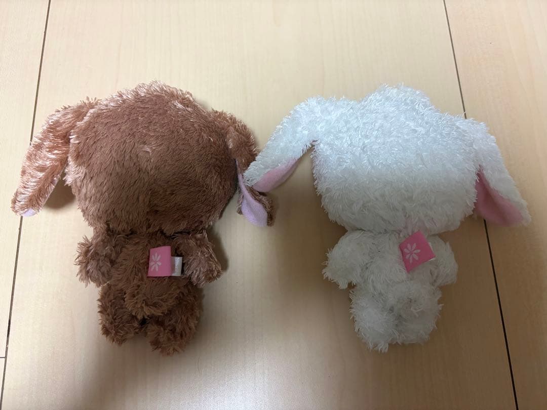 【値下げ交渉可能】しろうさ　くろうさ　ぬいぐるみセット