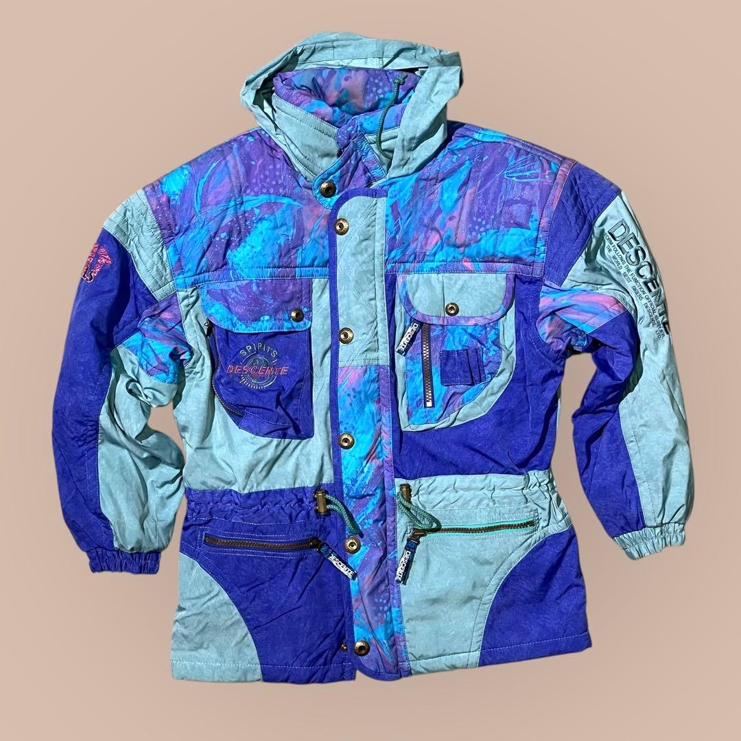 90s デサント DESCENTE スキーウェア　セットアップ　上下　L 日本製