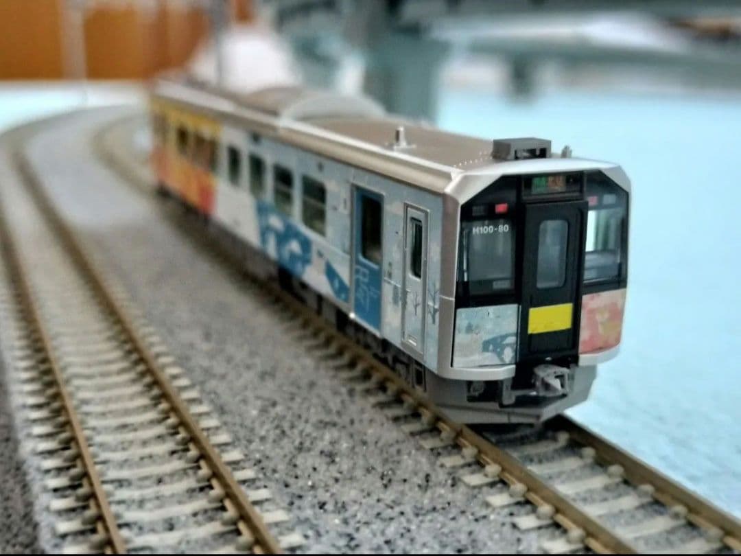 TOMIX 98137バラシ H100-80 石北本線ラッピング M車