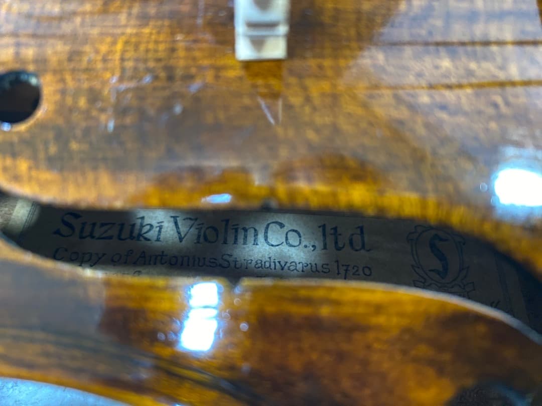 弦楽器 Suzuki violin.Stradivarius copy. N.8.4/4