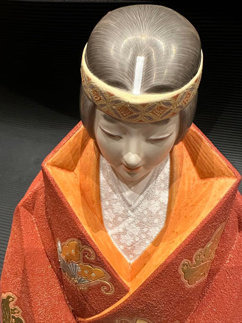 博多人形 国指定卓越技能者 無形文化財保持者 宗田源造 作 寂想 日本人形 能