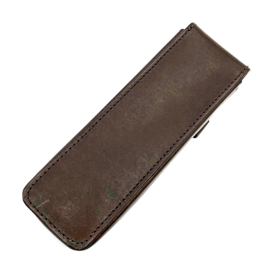 筆記具 OLD COACH pen holder leather