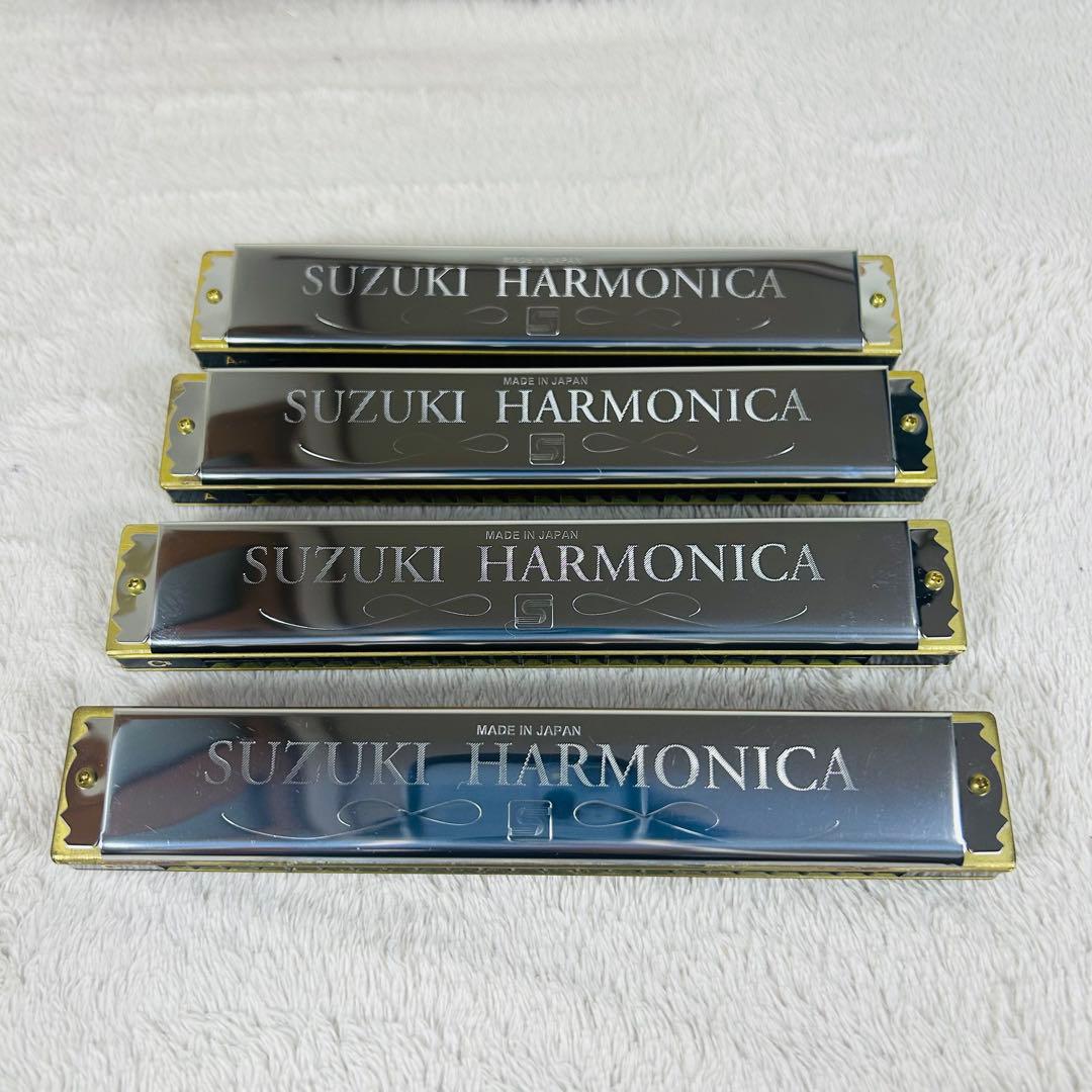 【美品】SUZUKI(SUA-23) 複音ハーモニカ【Am.C.A.C#調】