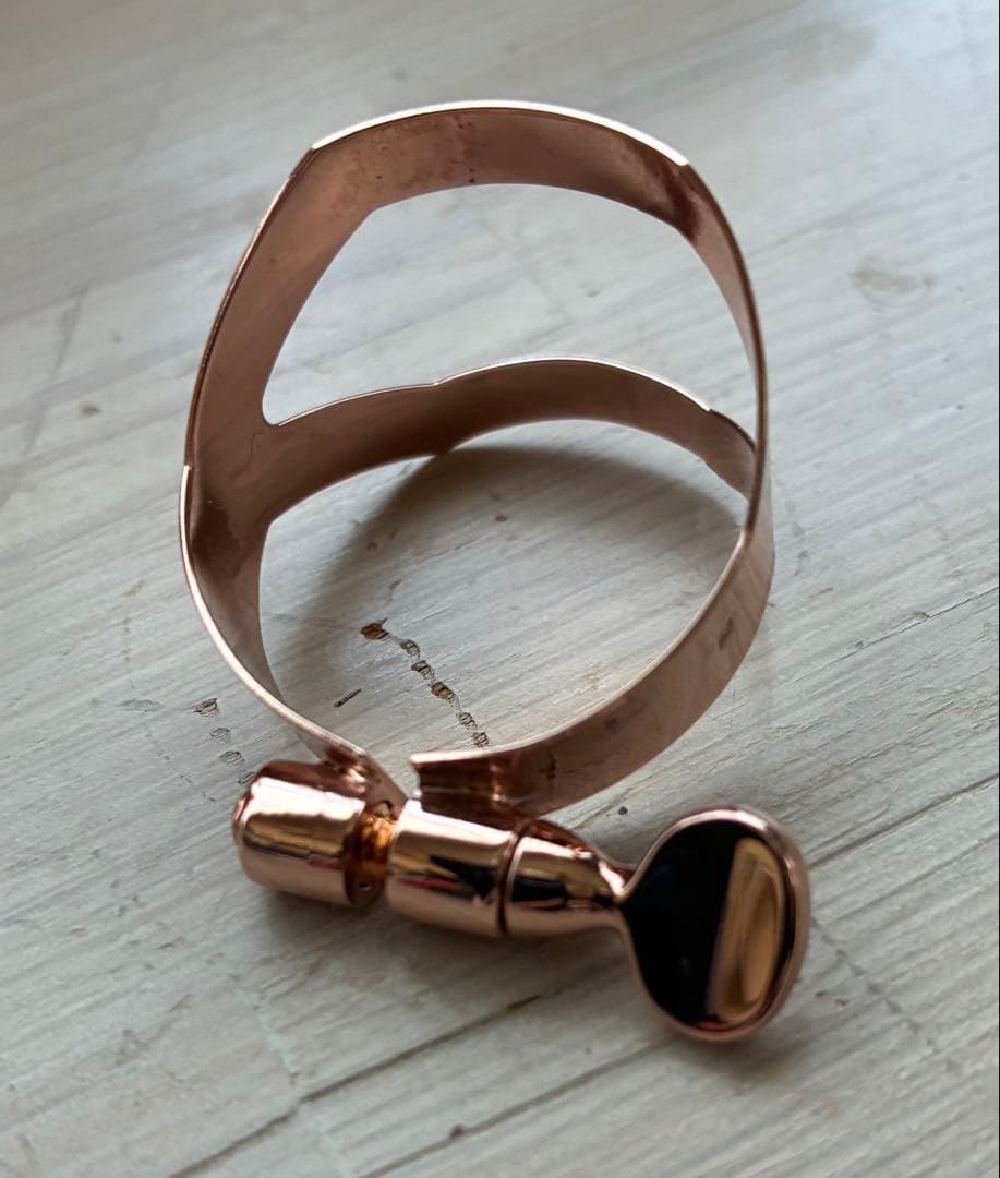 【未使用】 SELMER アルトサックス用 リガチャー ピンクゴールド