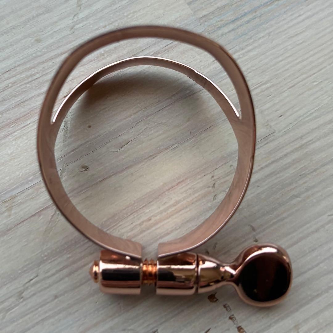 【未使用】 SELMER アルトサックス用 リガチャー ピンクゴールド