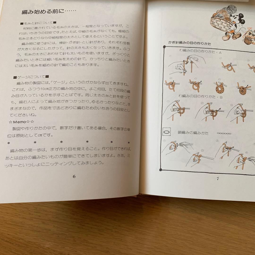 【希少・美品】VIVA! MICKEY BOOKS　2冊セット（手芸・ニット）