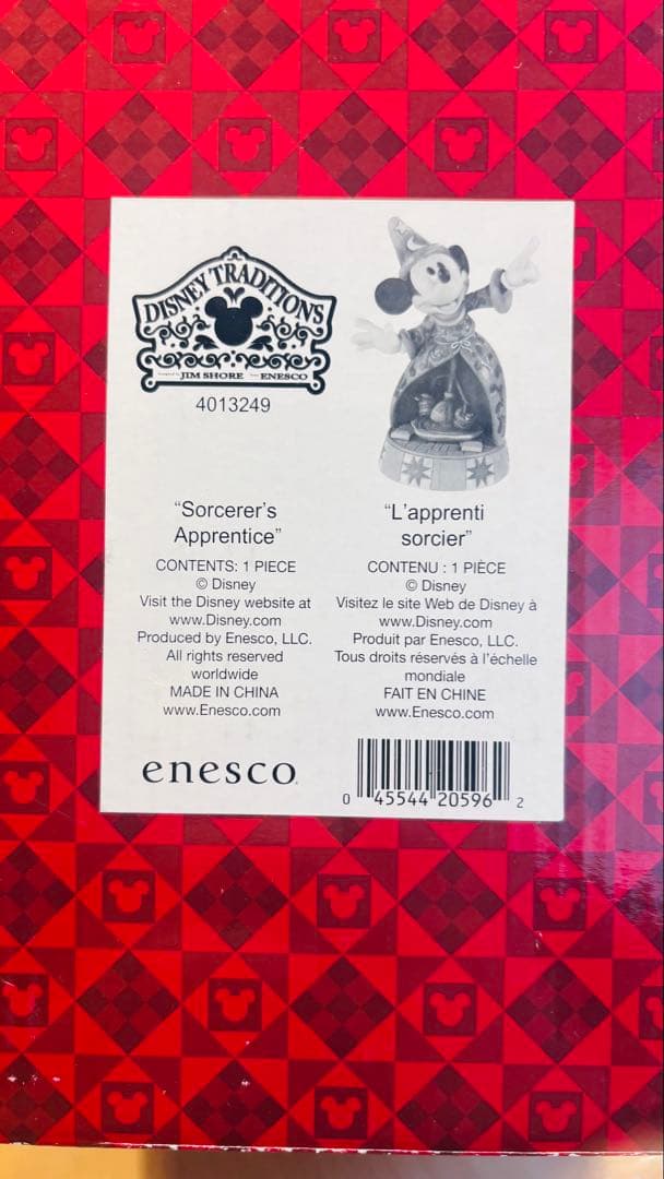 【ディズニートラディション】ミッキー　ファンタジア　オルゴール　箱あり　未使用