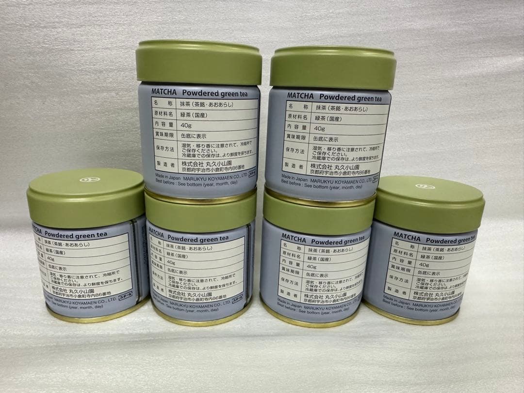 丸久小山園　抹茶　青嵐 40g 6缶