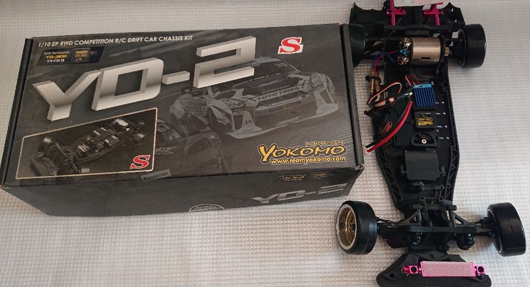 YOKOMO　YD-2　車体-ドリパケ専用プロポ　周辺機器付