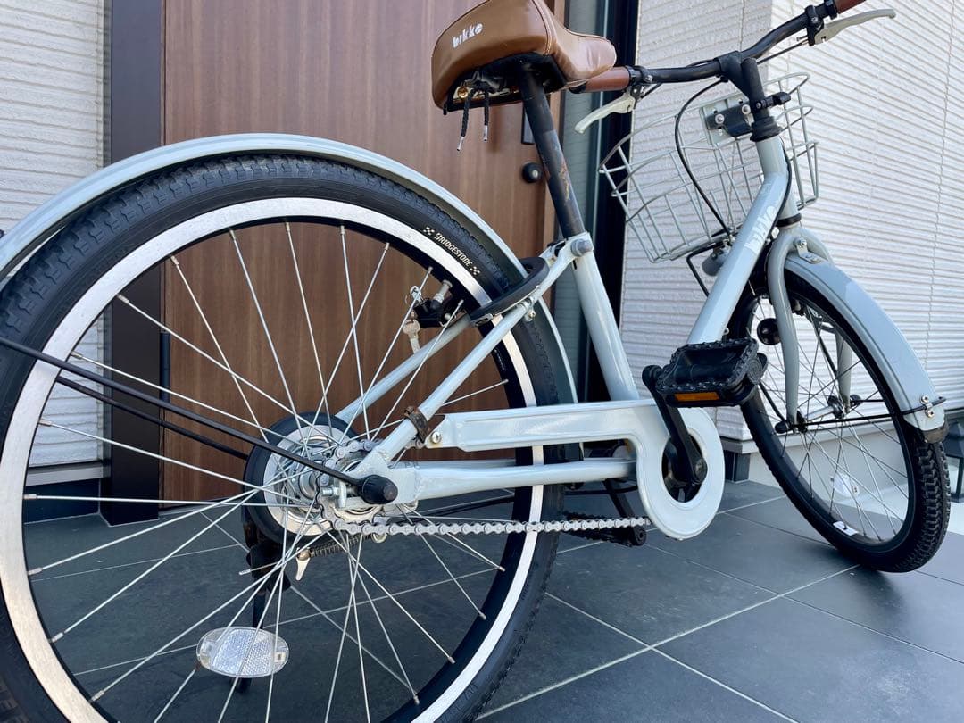 bikke j 22インチ ブルーグレー 【奈良市 受け渡しのみ】