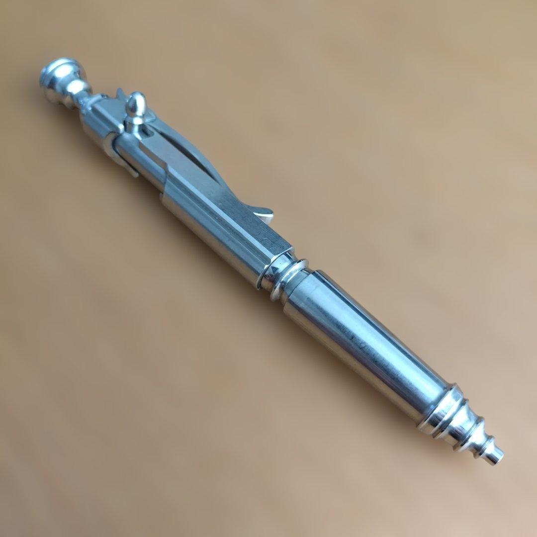中山英俊　ボールペン　ステンレス　ボルトアクション　削り出し　ジェットストリーム