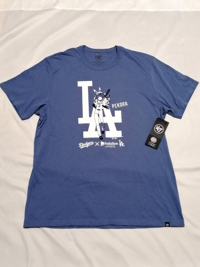 【アメリカ限定】兎田ぺこら ホロライブ ドジャース コラボ Tシャツ