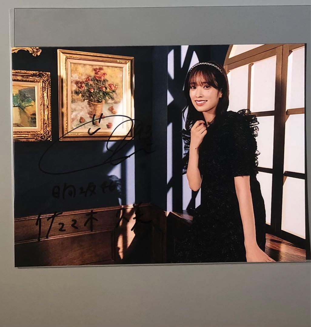 佐々木久美　直筆サイン入りチェキ、直筆サイン入りタペストリー、メンバー写真