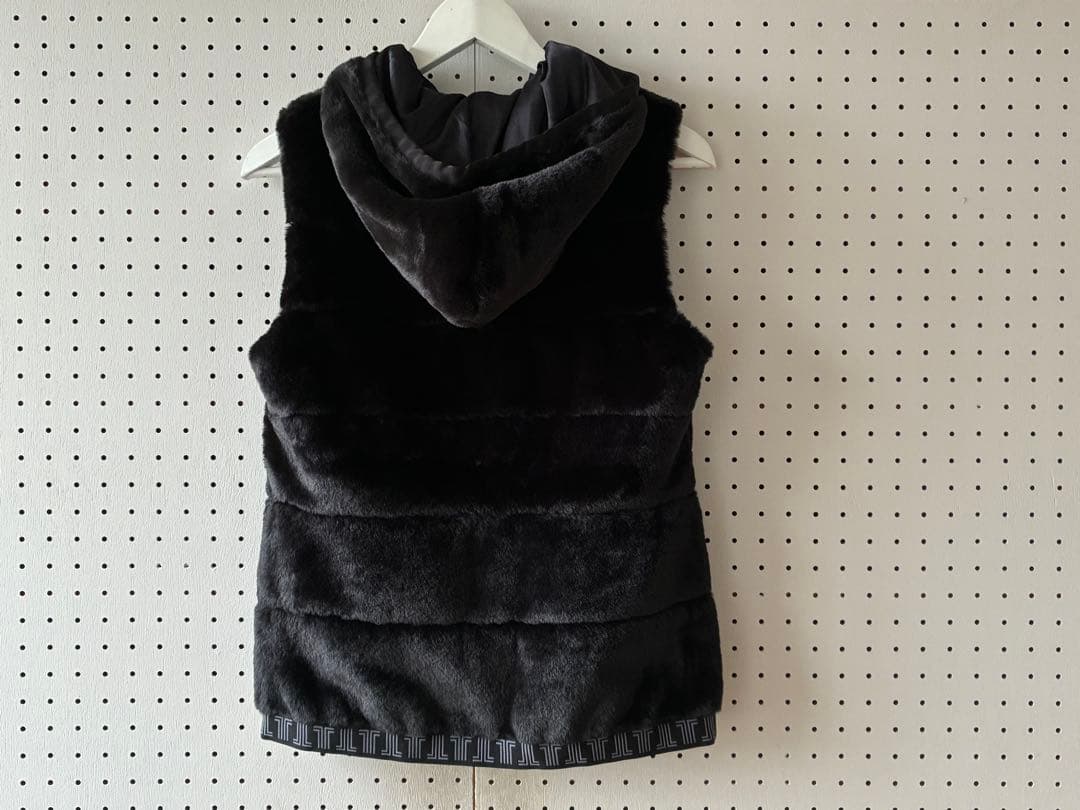 ランバンスポール　ゴルフ用フェイクファーベスト サイズ38 ブラック