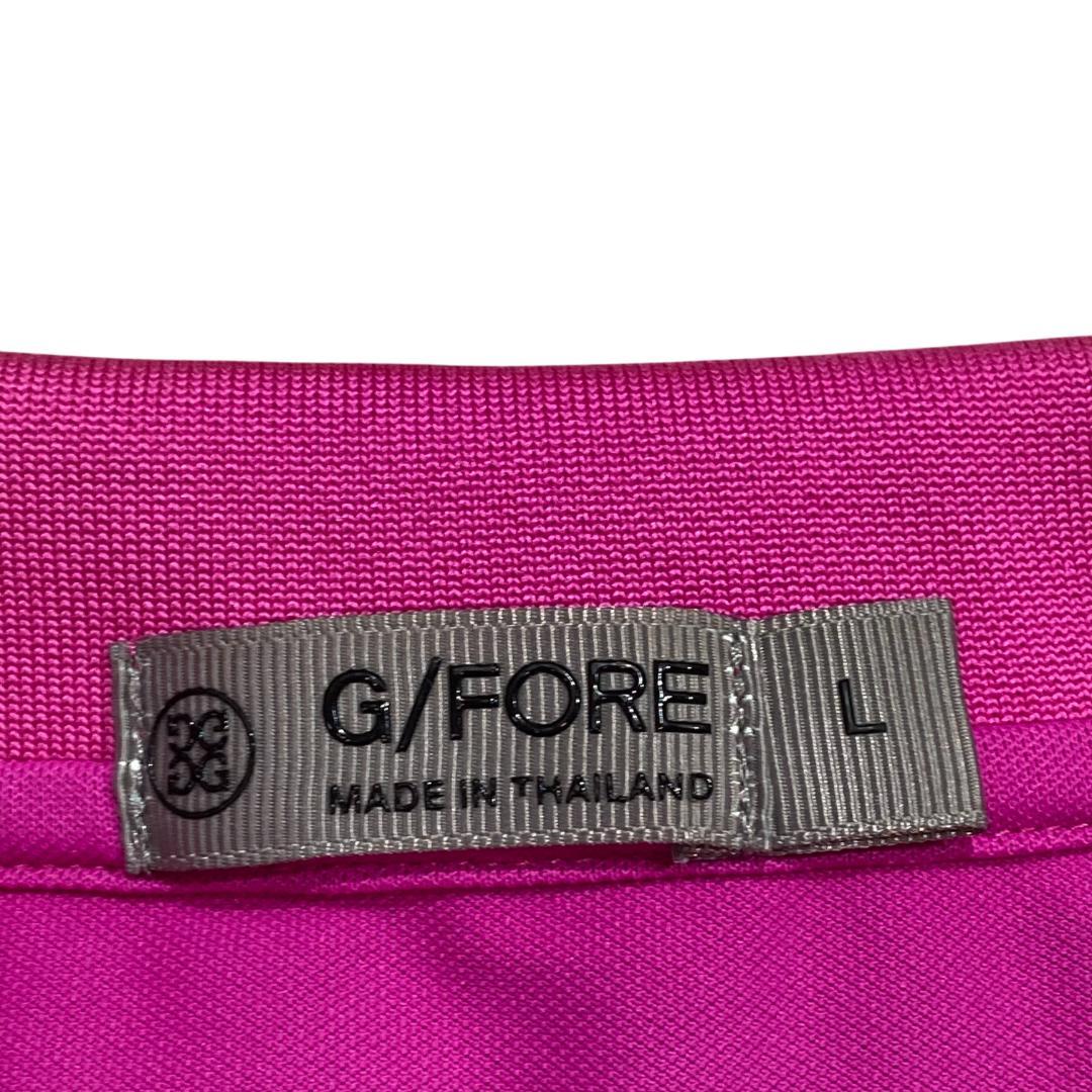 スコッティキャメロン×ジーフォア 半袖 ストレッチ ポロシャツ L ピンク