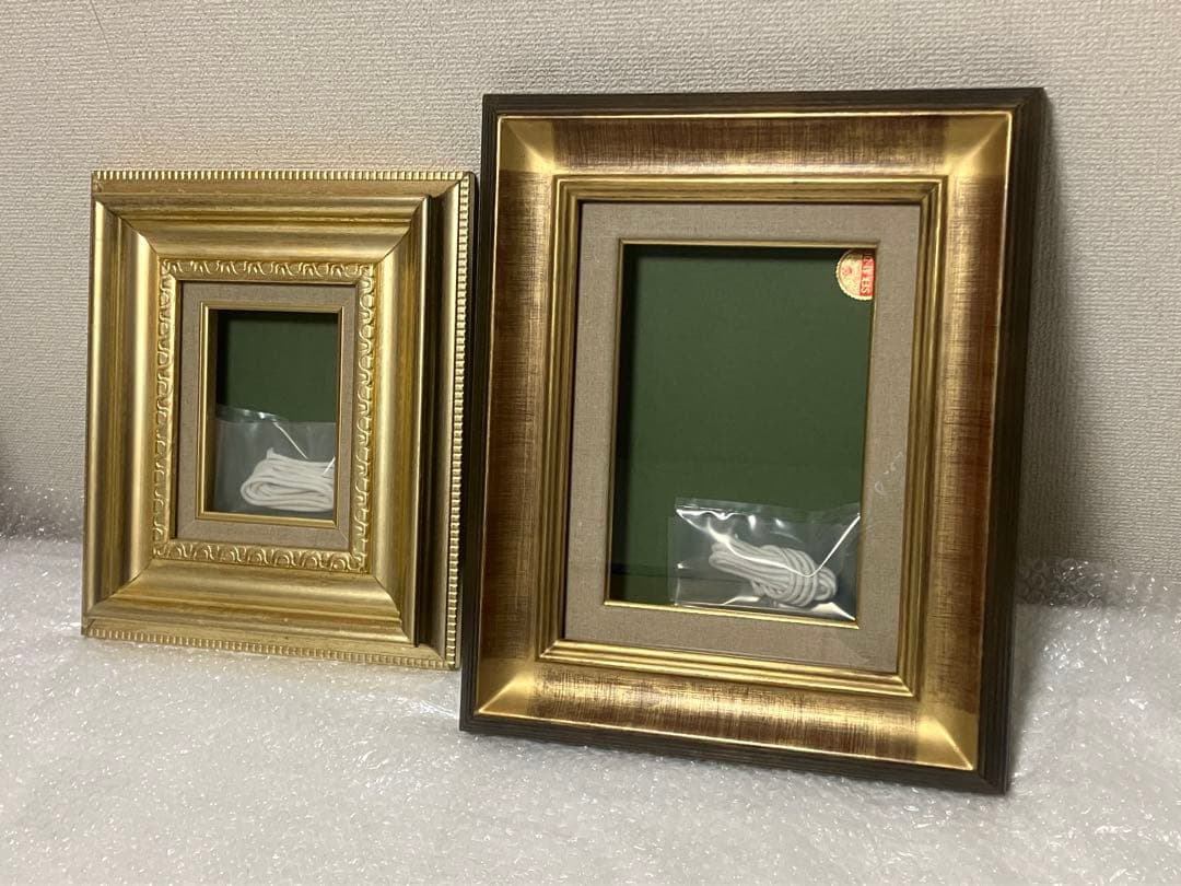 美品 額縁2点セット SM 油彩 油絵 絵画 店舗 什器 アンティーク アート