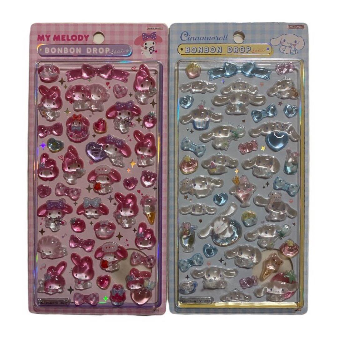 【正規品】サンリオ　ボンボンドロップシール　第二弾　４枚セット
