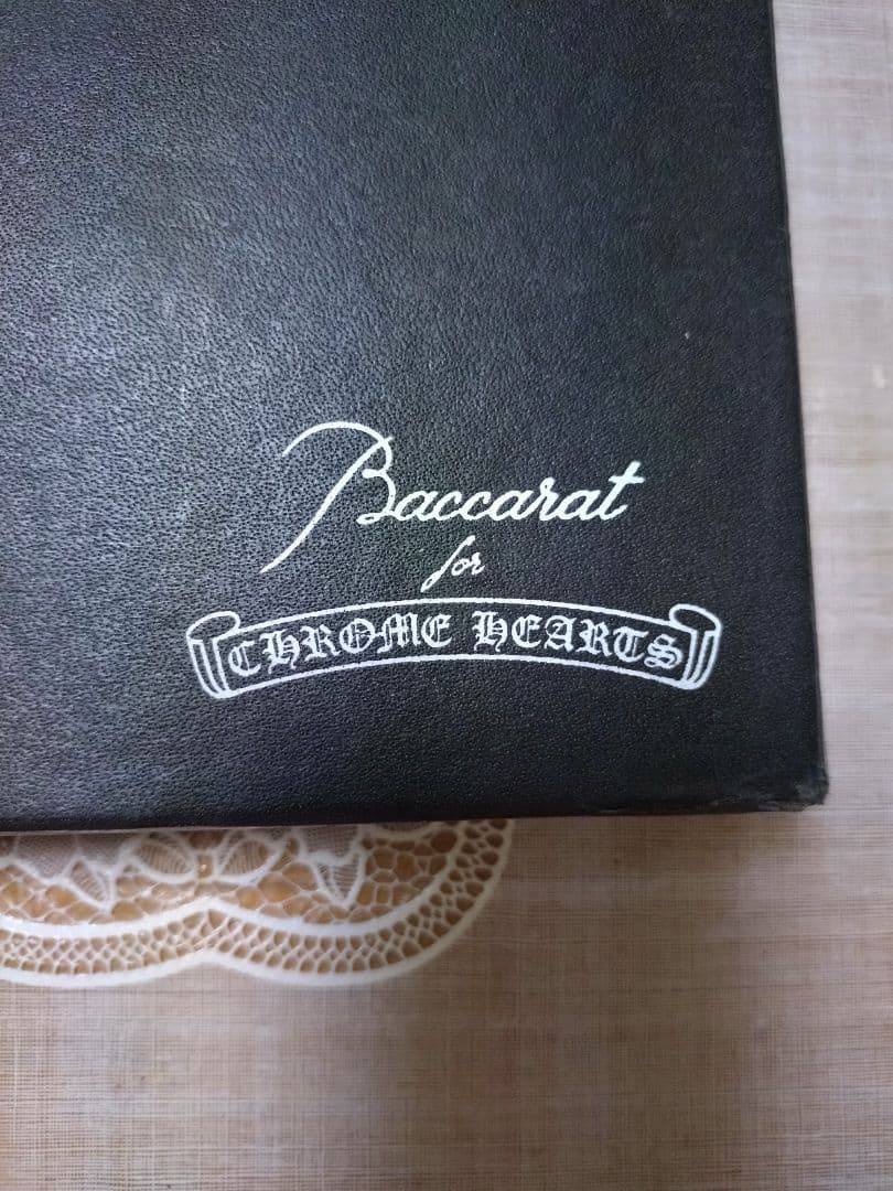 未使用美品クロムハーツバカラロックガラスタンブラーコスタ付き送料無料