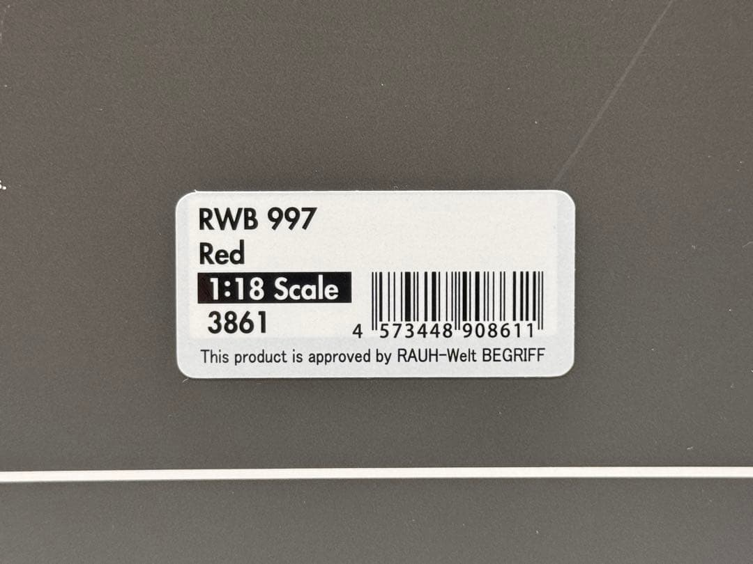 IG 1/18 RWB 997 次元 レッド 3861