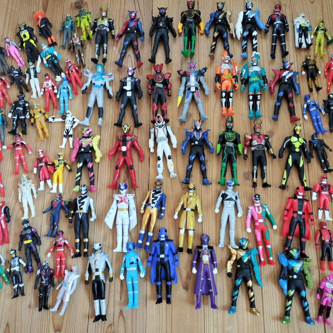 仮面ライダー ＆スーパー戦隊シリーズ ソフビ 約100体セット　まとめ売り