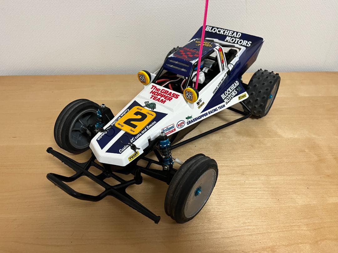 karlgocci。タミヤ RC グラスホッパーカスタム ブロックヘッド