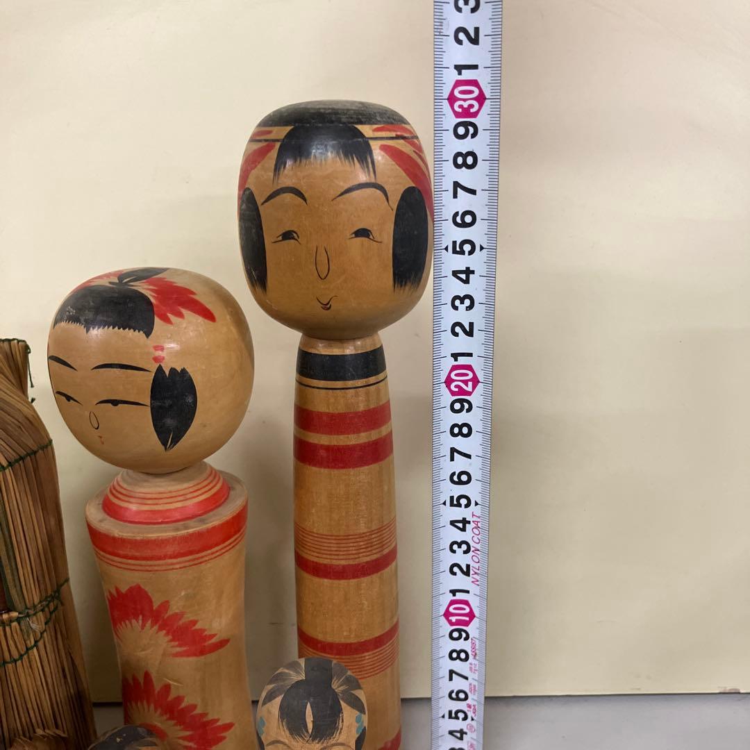 D-3 伝統こけし 創作こけし 民芸品 昭和レトロ 木製 こけし 小芥子