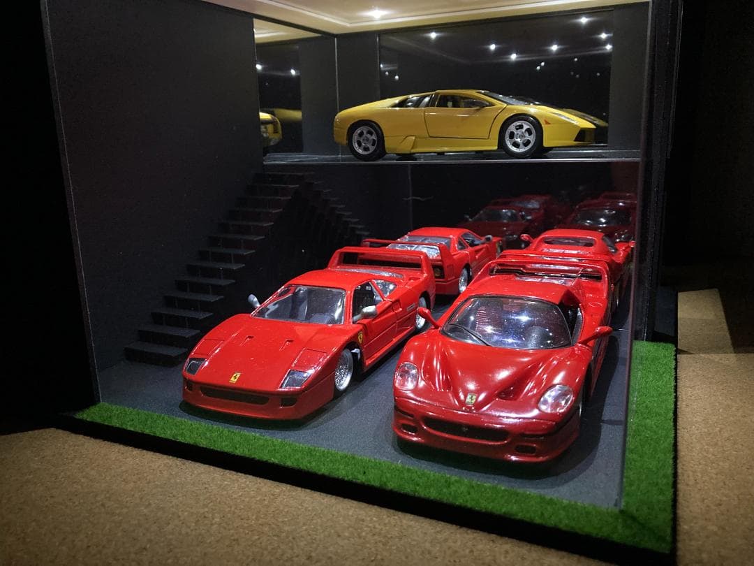 モデルカー用ジオラマ：1/24 ショールーム＆ガレージⅣ／希少モデル！