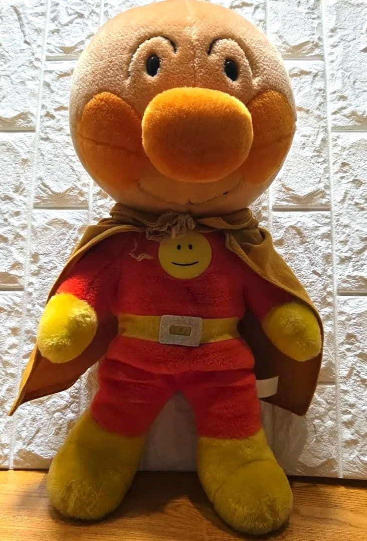 昭和レトロ　アンパンマン ぬいぐるみ 約53 cm