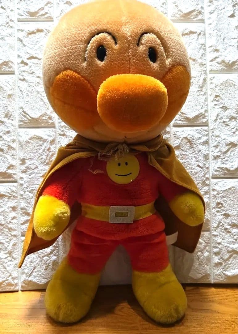 昭和レトロ　アンパンマン ぬいぐるみ 約53 cm