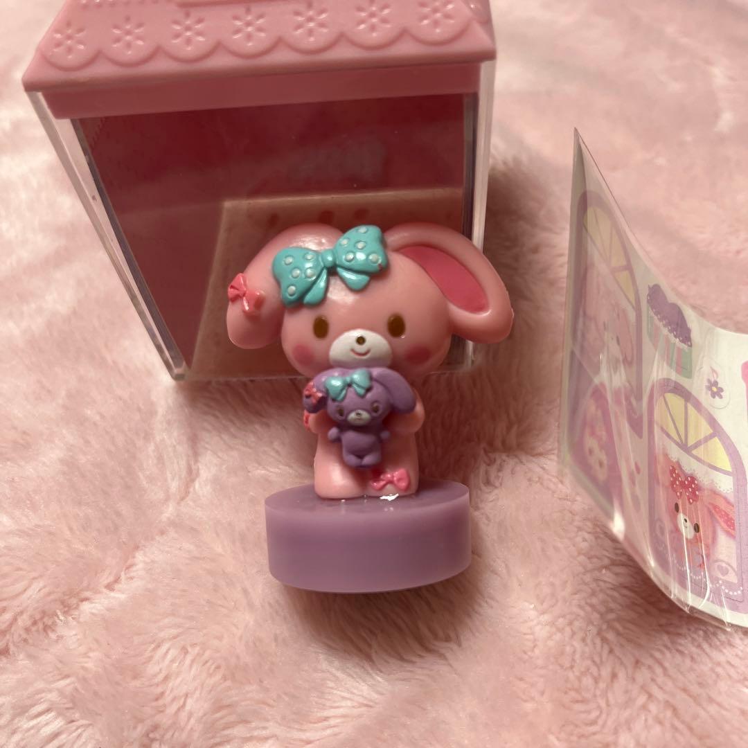 ぼんぼんリボン　おうち型ケース入り　スタンプ　メモ　ドールハウス　2014