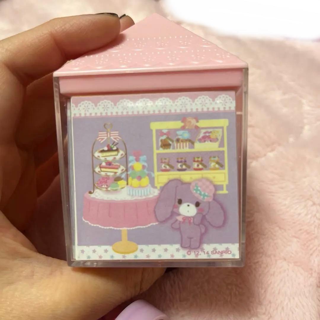 ぼんぼんリボン　おうち型ケース入り　スタンプ　メモ　ドールハウス　2014