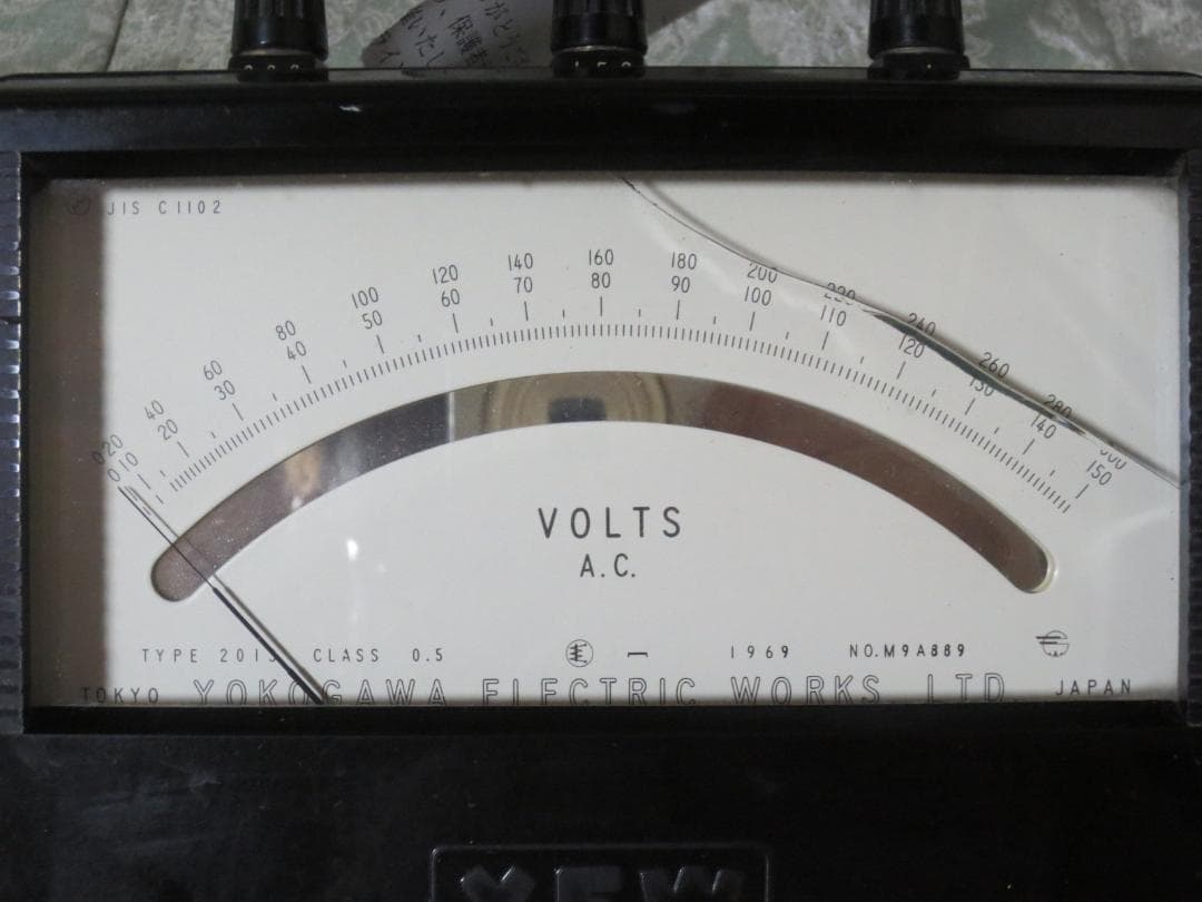 横河電機 電圧計◆VOLTS　A.C. TYPE：2013◆YEW◆4
