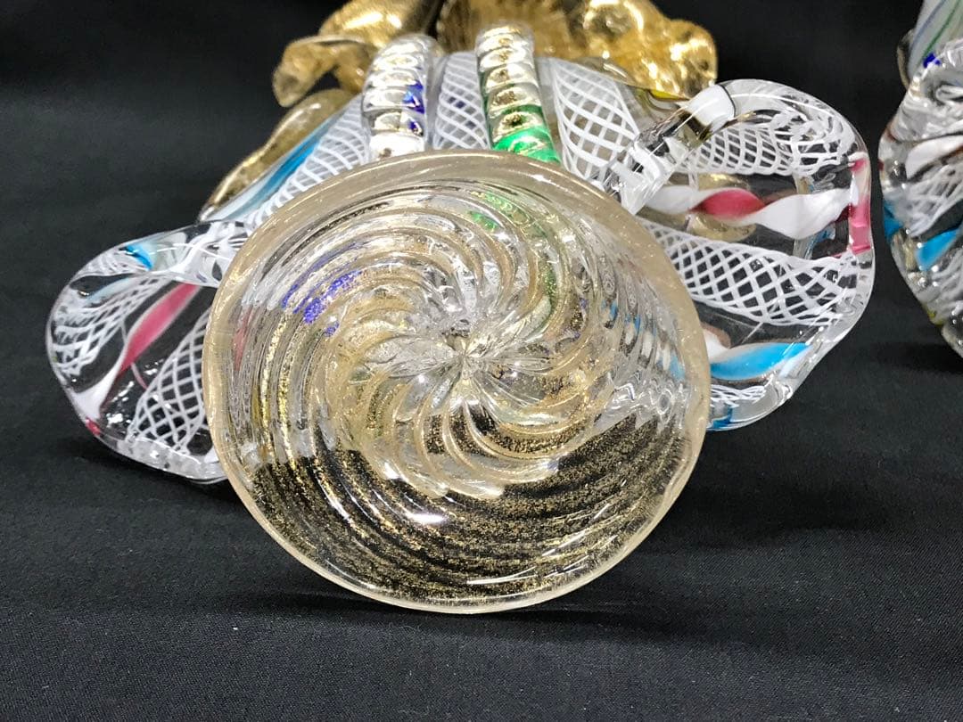 【現状品】ムラーノガラス ? ベネチアンガラス ? 置物　カサノバ　恋人