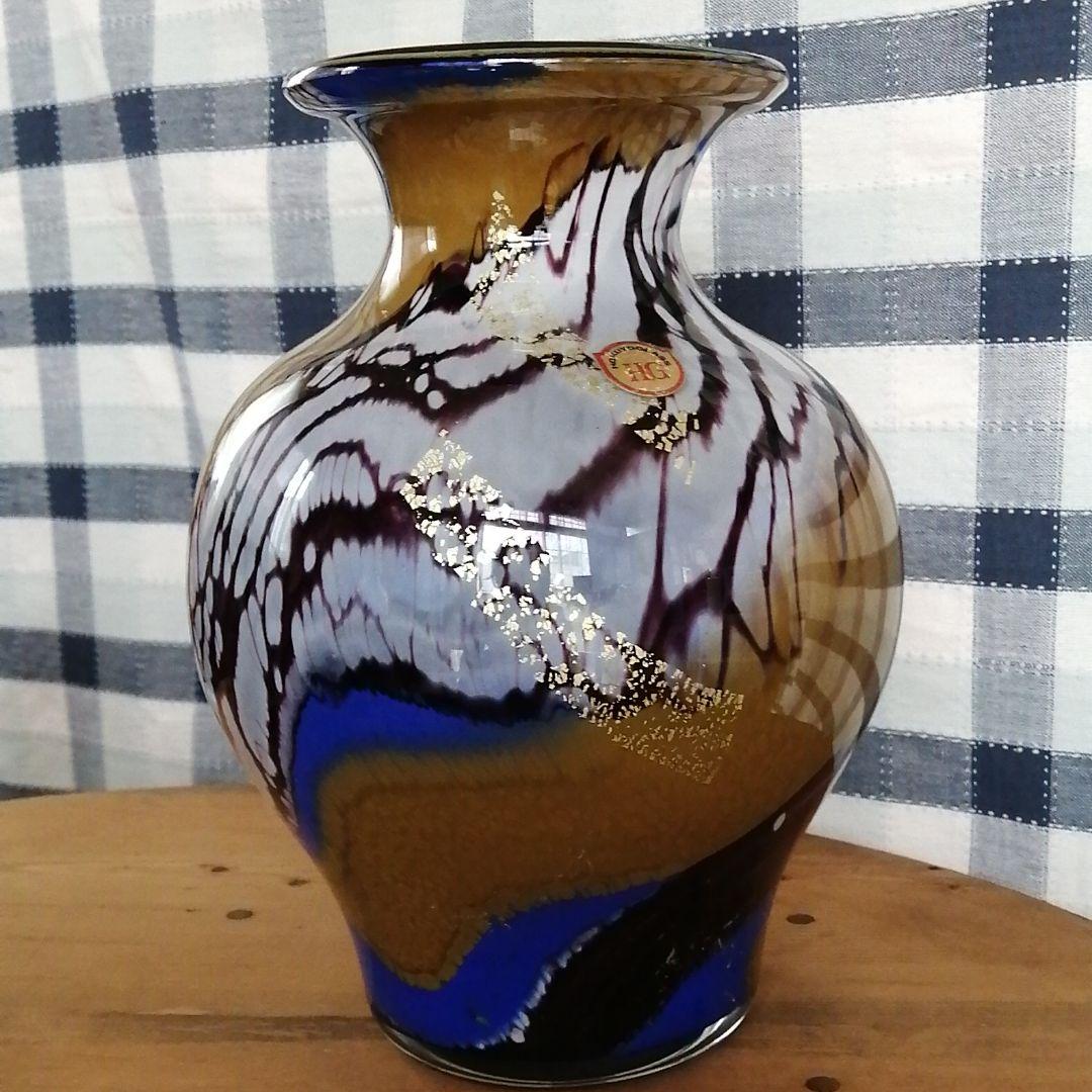 津軽びいどろ　HOKUYO GLASS  花瓶
