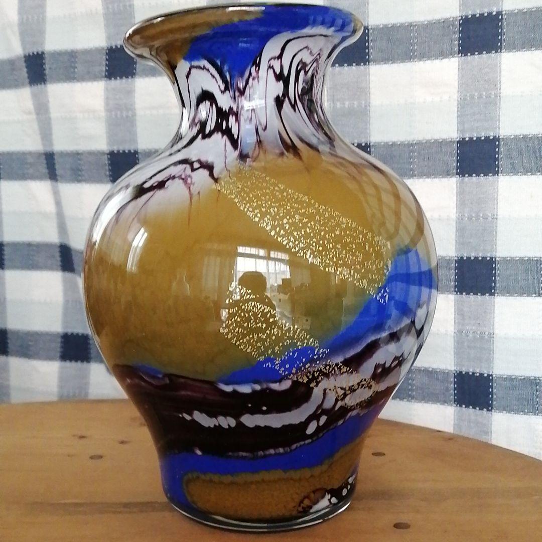 津軽びいどろ　HOKUYO GLASS  花瓶