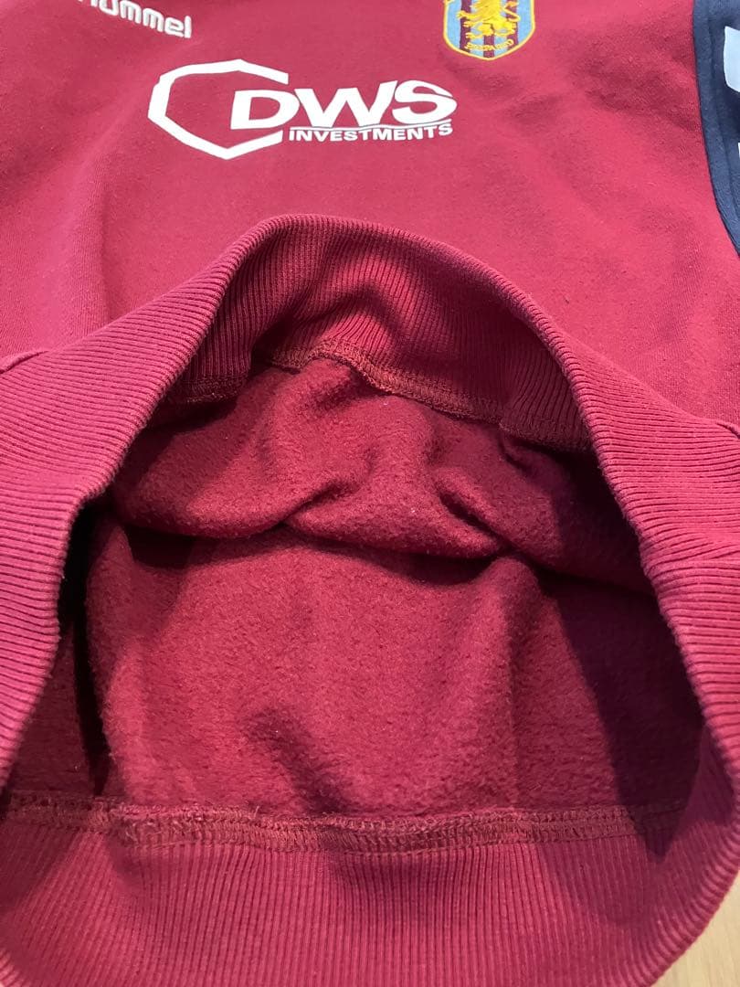 アストンビラ　hummel スウェット 古着 プレミアLB S