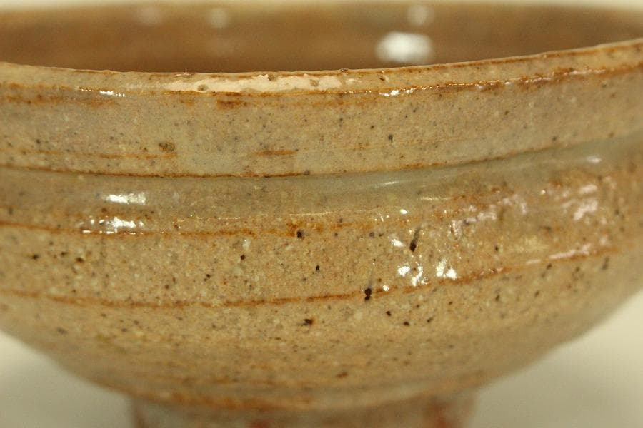 茶道具 夫婦茶碗 一対 黒織部 赤？ 書箱 骨董 古美術(BB455)