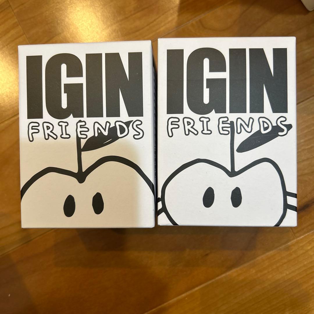 IGIN FRIENDS アップルマン キーホルダー ハーフ＆黒Set①