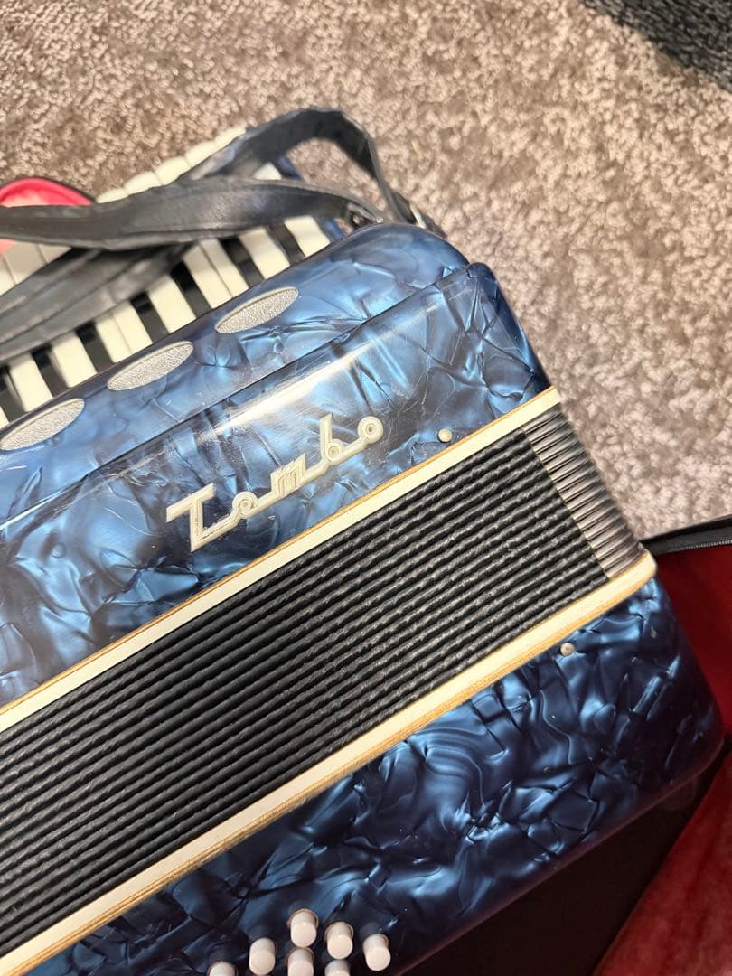 TOMBO 手風琴 No.241 日本製 YAMAHA製ソフトケース付き 中古