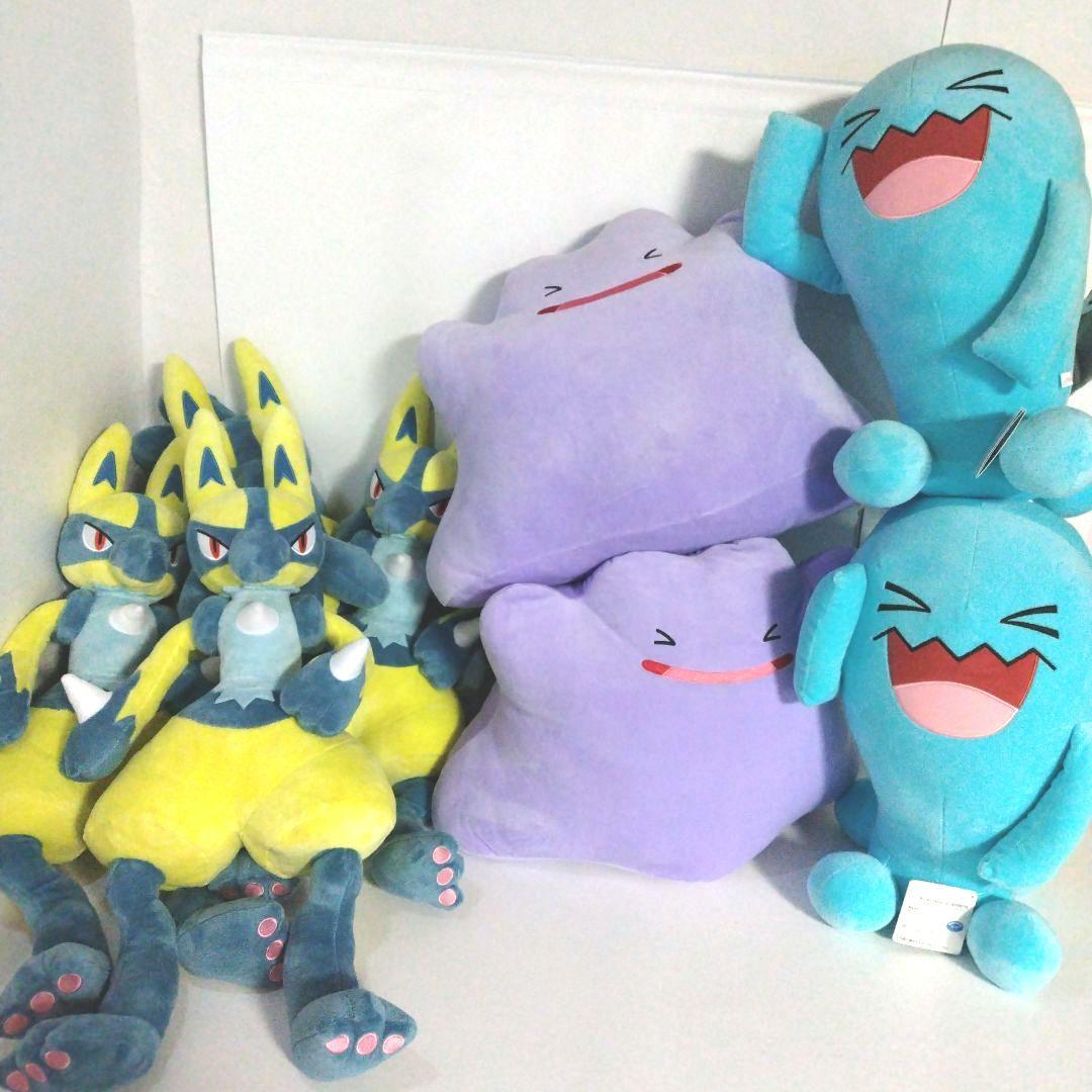 ポケットモンスター ぬいぐるみ 黄色いルカリオ ソーナンス メタモン 計8体