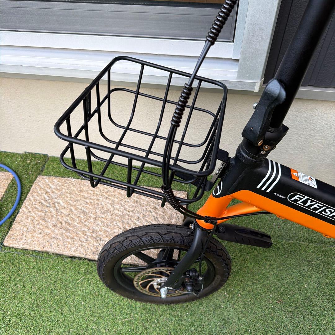 大阪発　ジャンクFLYFISH 電動アシスト自転車 オレンジ　引取り限定
