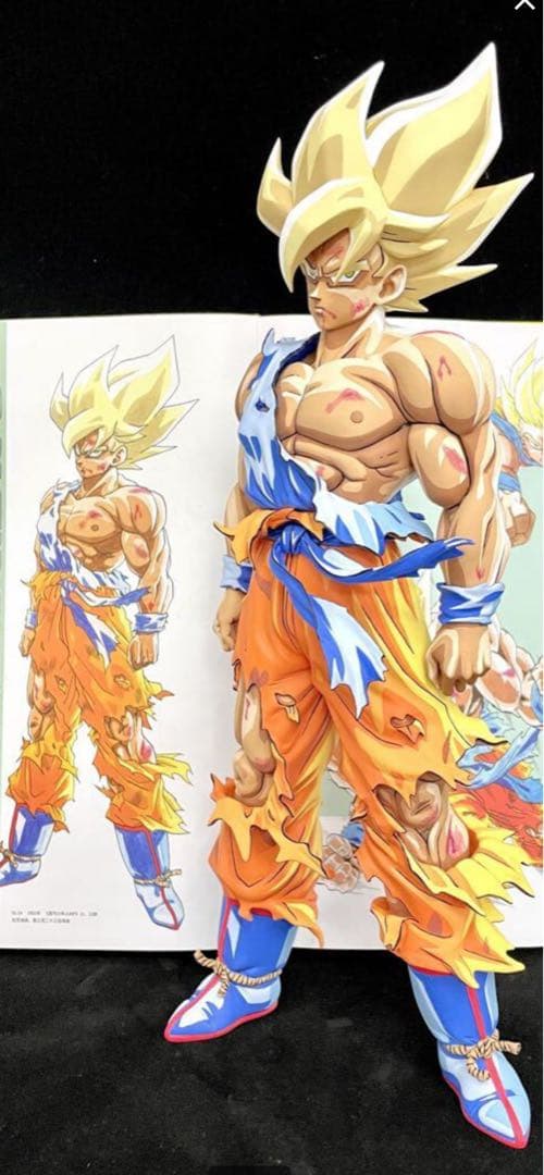 ドラゴンボール　孫悟空　リペイント　伝説の超サイヤ人　二次元彩色