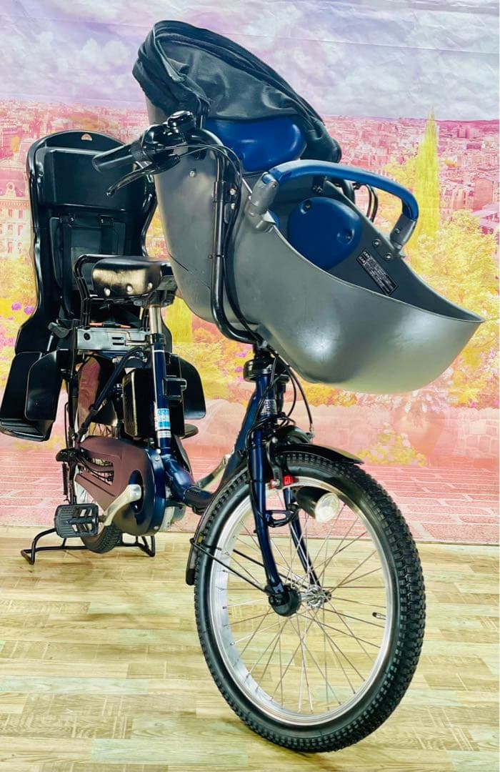 K2609 [特大容量16Ah]電動自転車パナソニック子供乗せ 20インチ